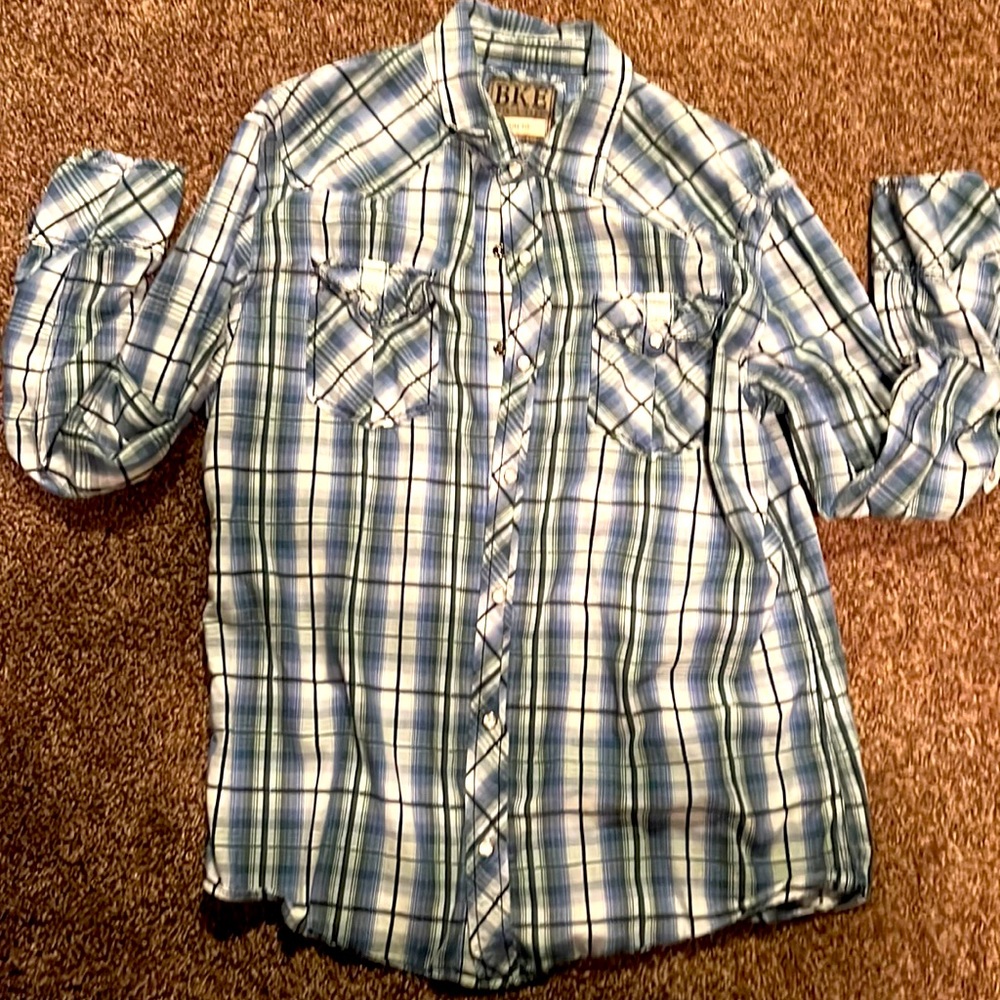 BKE slim fit button down dress shirt.